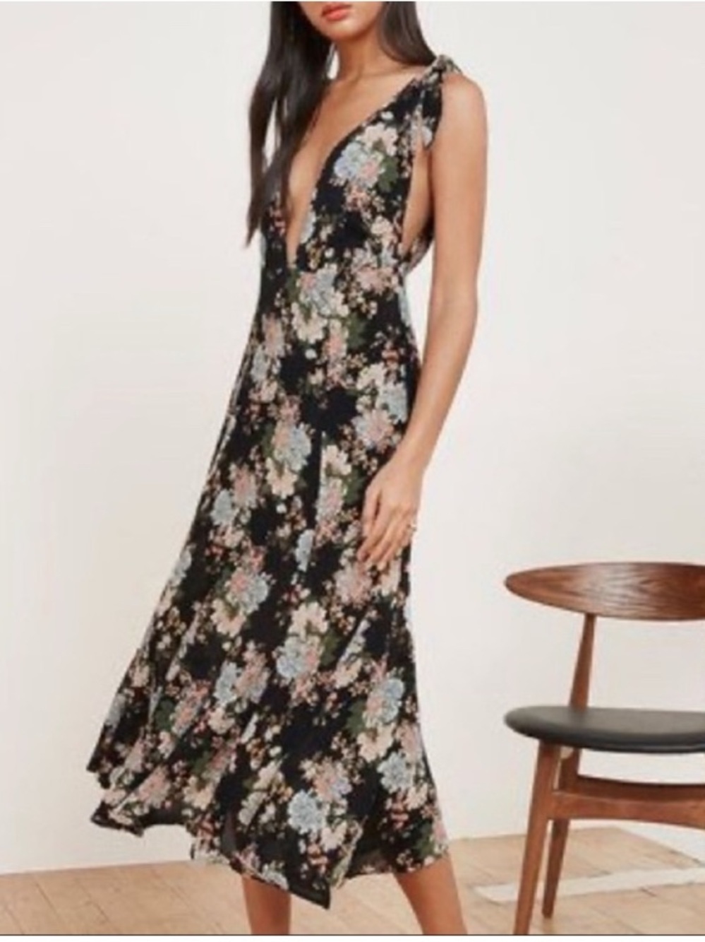 EUC Reformation Adularia Midi Length Floral Dress
